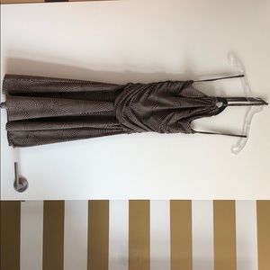 BCBGMaxAzria patterned halter dress